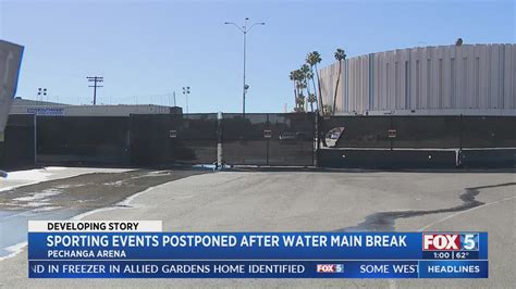 Water main break near Pechanga Arena forces postponement of weekend Gulls games